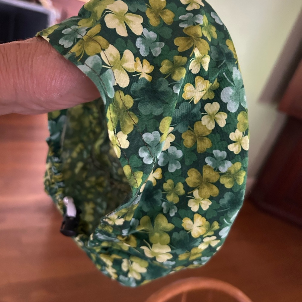 Green & Yellow Shamrocks Surgical Cap for women